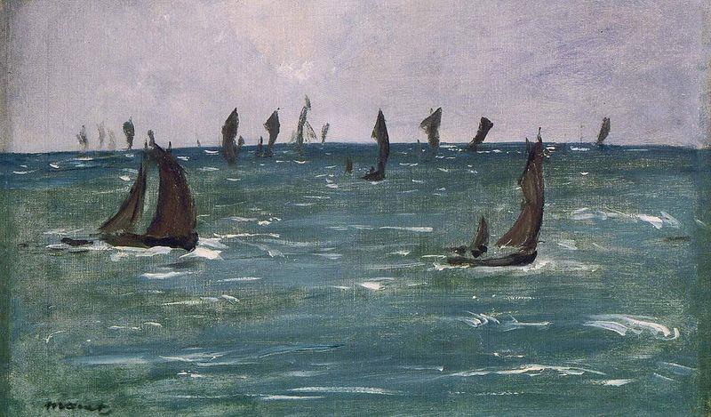 Edouard Manet Bateaux en Mer, Golfe de Gascogne China oil painting art